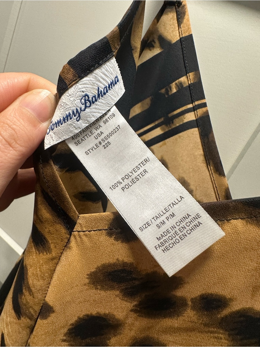 Tommy Bahama Animal Print Slip Dress or Cover up - Picture 4 of 6